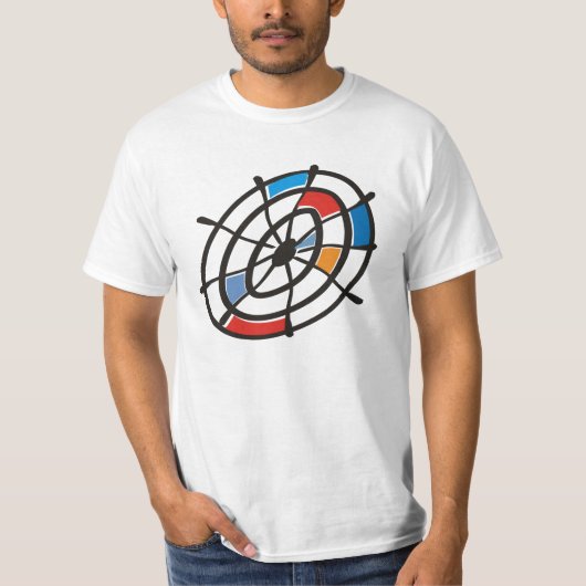 T-shirt Chemisette avec allégorie de dards (Devant)