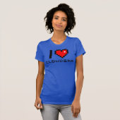 T-shirt Chemisette de femme I CLOUDGAR love (Devant entier)