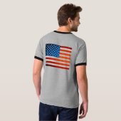 T-shirt Chemisette Drapeau UTILISE (Dos entier)