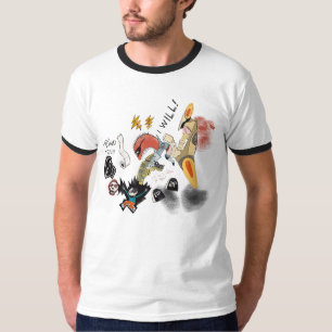 T-shirt Chemisette homme « I will find you » bords noi