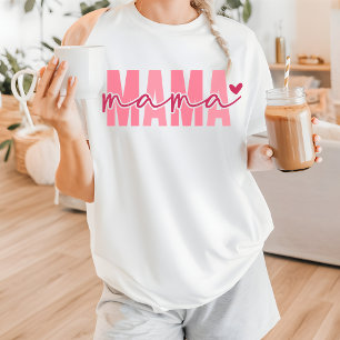 T-shirt Chemisier rose Mama pour les cadeaux de la fête de