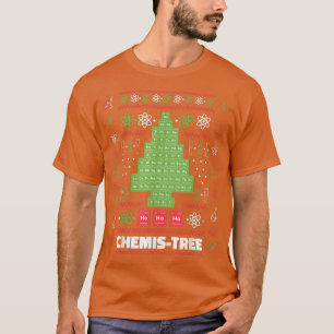 T-shirt Chemistree Funny Science Christmas Tree Chimie