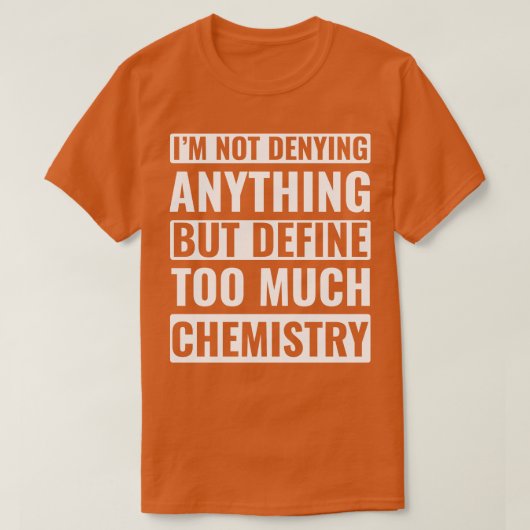 T-shirt Chemistry (Design devant)