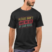 T-shirt Chemistry Science Chemist Funny Laboratory Nerd (Devant)