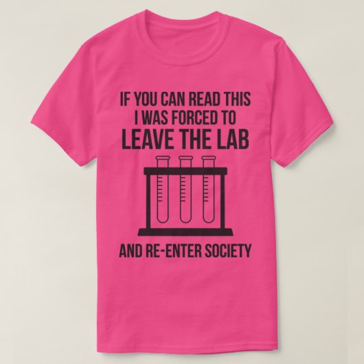 T-shirt Chemistry Science Funny Laboratory (Design devant)