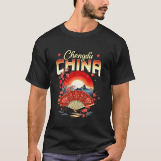 T-shirt Chengdu Souvenir Chine Voyage Vacances Chinois
