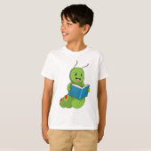 T-shirt Chenille à Reading avec livre (Devant entier)