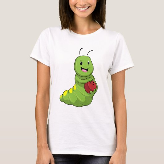 T-shirt Chenille au bowling avec boule de bowling (Devant)