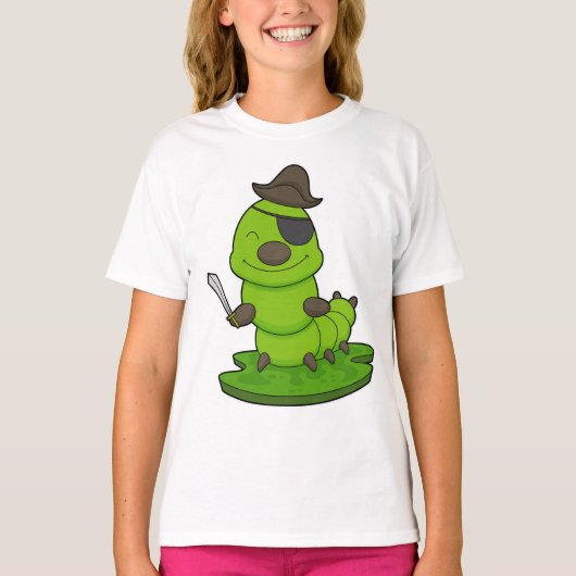 T-shirt Chenille comme Pirate avec Épée (Devant)