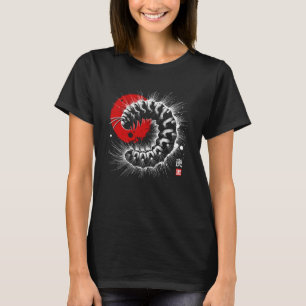 T-shirt Chenille. Cool Sumi-e Animal Soleil Couchant