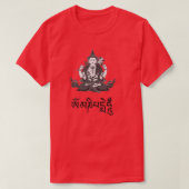 T-shirt Chenrezig et Mantra Om Mani Padme Hung 1 (Design devant)