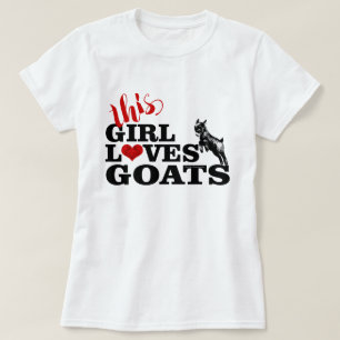 T-shirt CHÈQUE   Cette fille aime chèvres Pygmée bébé