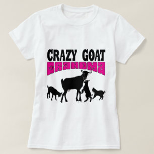 T-shirt CHÈQUE Grand-mère de chèvre folle Pink GYG