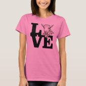 T-SHIRT CHÈQUE | L O V E (Devant)