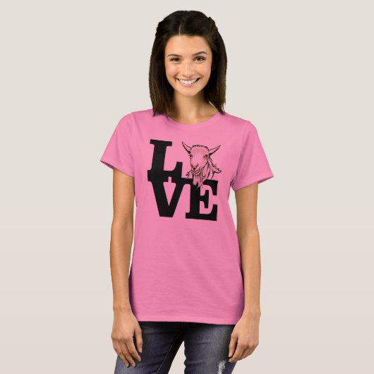 T-SHIRT CHÈQUE | L O V E (Devant entier)