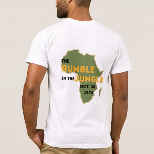 T-shirt CHÈQUE Rumble Dans La Jungle Ali (Dos)