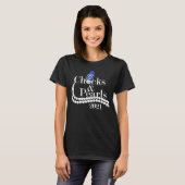 T-shirt Chèques Et Perles Baskets Bleus 2021 (Devant entier)