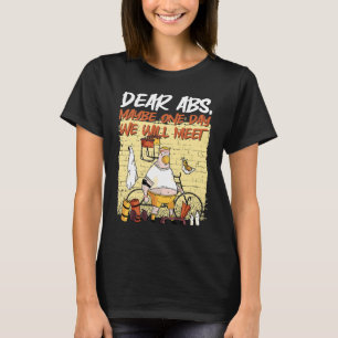T-shirt Cher Abs Peut-être qu'un jour nous nous rencontrer