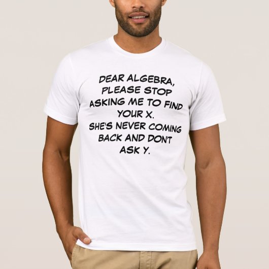 T-SHIRT CHER ALGEBRA (Devant)