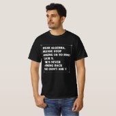 T-shirt Cher algèbre Citation drôle de maths (Devant entier)