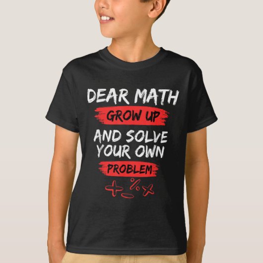 T-shirt Cher Citation Math Drôle Pour L'Enseignant Et L'Ét (Devant)
