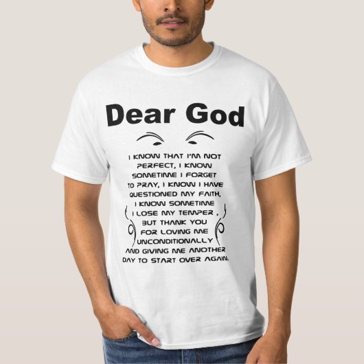 T-shirt Cher Dieu (Devant)