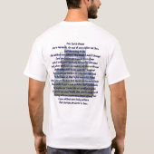 T-shirt Cher Dieu dans le ciel (Dos)