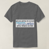 T-shirt Cher Evan Hansen Citation Sincerely Me (Design devant)