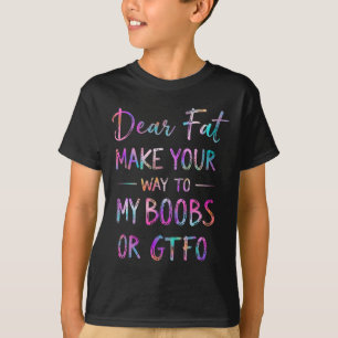 T-shirt Cher Gras Faites Votre Chemin Vers Mon Sein Drôle