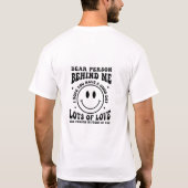T-shirt Cher inconnu derrière moi (Dos)
