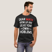 T-shirt Cher Math Augmente Et Résoudre Vos Propres Problèm (Devant entier)