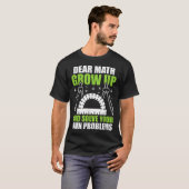 T-shirt Cher Math Augmente Et Résoudre Vos Propres Problèm (Devant entier)