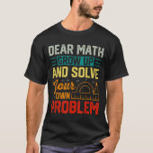 T-shirt Cher Math Augmenter Funny Problème Résoudre Nerdy (Devant)