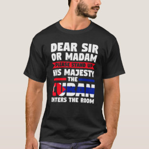 T-shirt cher monsieur ou madame debout Cubain pénètre Cuba