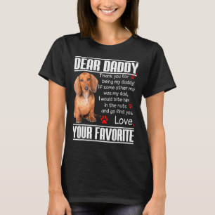 T-shirt Cher papa Dachshund Doxie Daddy S