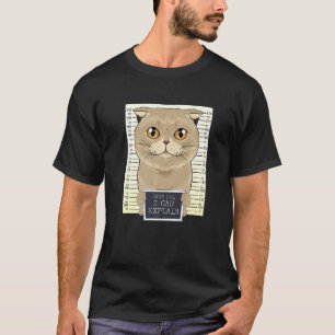 T-shirt Cher Papa, Je Peux Expliquer Que J'Ai Un Chat Plié