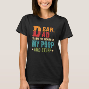 T-shirt Cher Père Merci D'Avoir Pris Mon Poop Heureux Fath