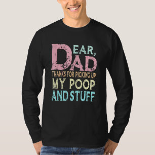 T-shirt Cher Père Merci D'Avoir Pris Mon Poop Heureux Fath