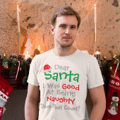 T-shirt Cher Père Noël : Bien D'Être Naughty Noël