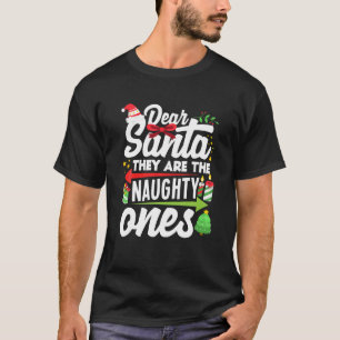 T-shirt Cher Père Noël, Ce Sont Les Mauvais Et Drôle Noël