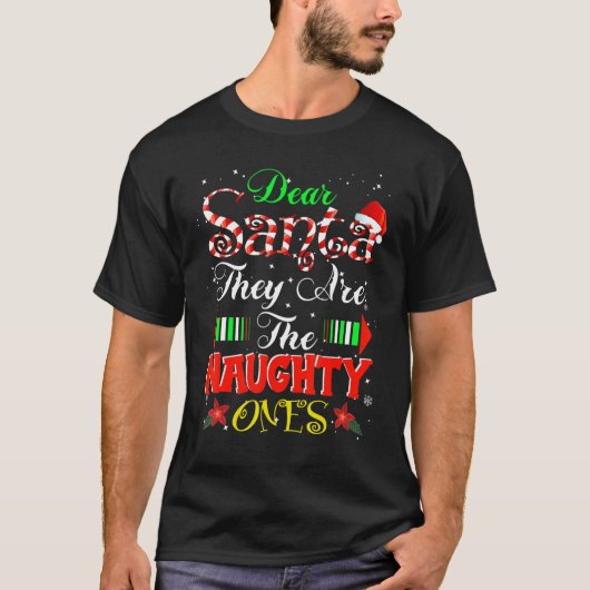 T-shirt Cher Père Noël, ce sont les méchants Noël (Devant)