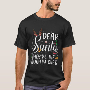 T-shirt Cher Père Noël, ce sont les vilains Noël Famille
