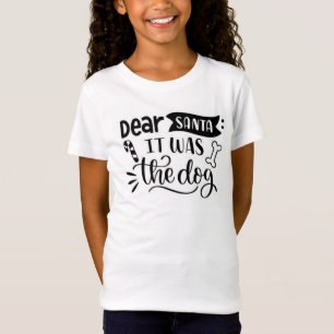 T-Shirt Cher Père Noël c'était le chien
