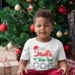 T-shirt Cher Père Noël : C'Était Le Chien<br><div class="desc">Cher Père Noël : C'était le chien des cadeaux de Noël drôles</div>