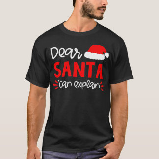T-shirt Cher Père Noël drôle Matching Pajama de Noël de fa
