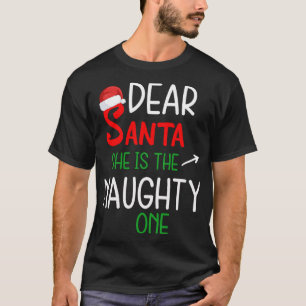 T-shirt Cher Père Noël, elle est la coquine qui correspond