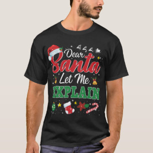T-shirt Cher Père Noël, expliquez-moi le drôle pyjama de N