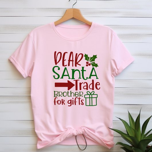 T-shirt Cher père Noël frère de commerce pour cadeaux T-sh