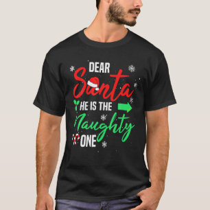 T-shirt Cher Père Noël Il Est La Mauvaise Famille De Noël