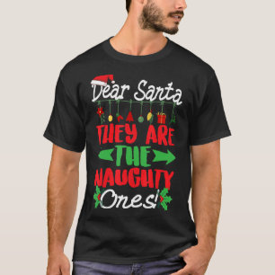 T-shirt Cher Père Noël, ils sont les méchants Noël Paj